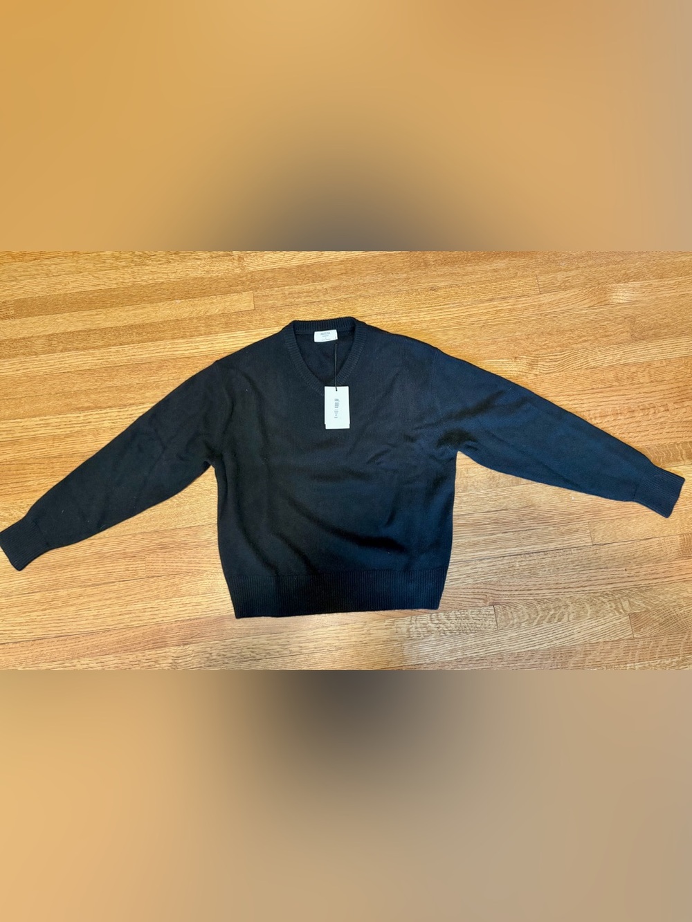 Aritzia Women’s Black V-Neck Cashmere Sweater